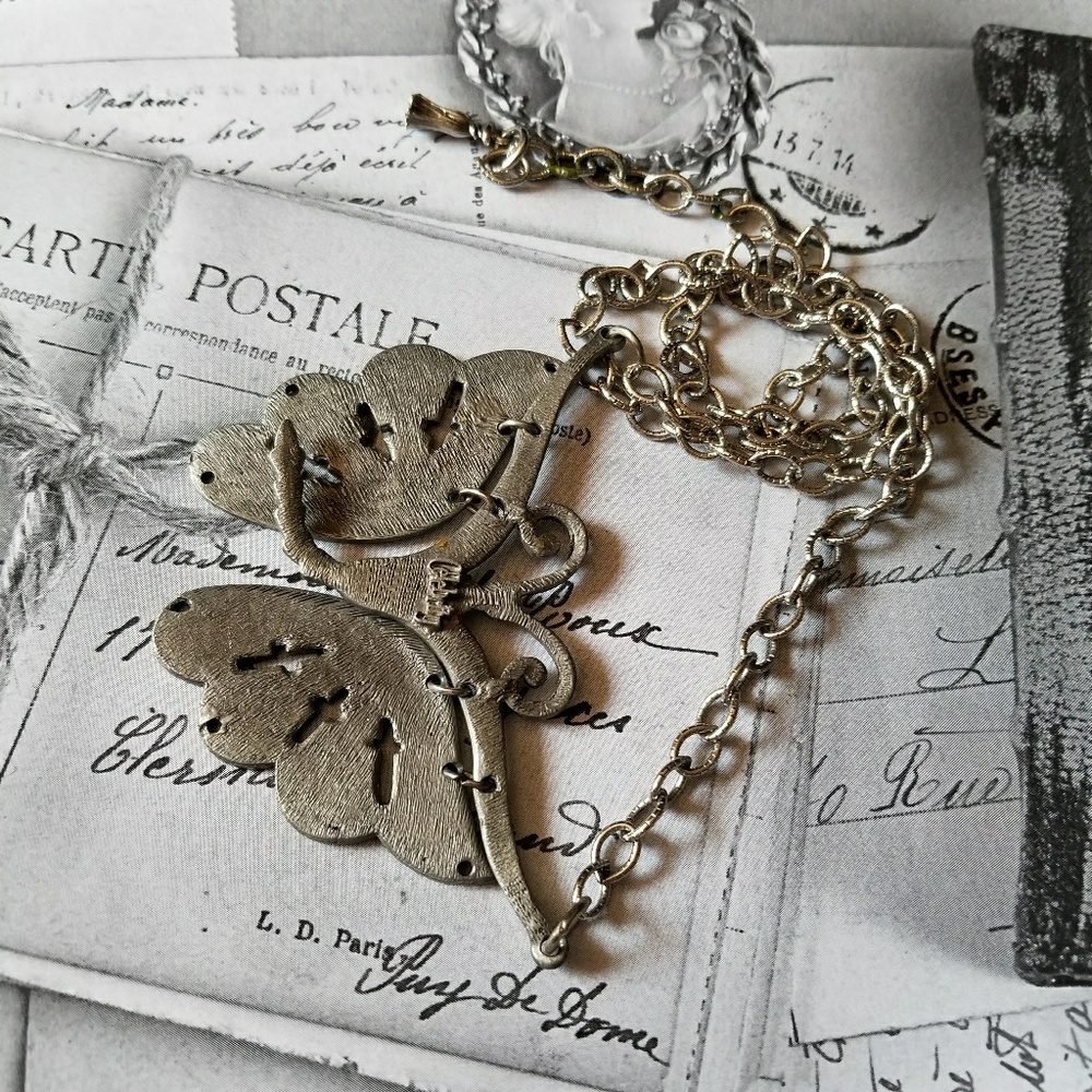 💖Amazing💖 Vintage Butterfly Necklace - Picture 7 of 8